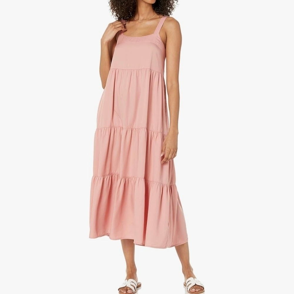 The Drop Women's Britt Tiered Midi Tent Dress #796, 1025